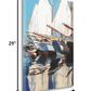HomeRoots 21" Fun and Vibrant Sailboats Giclee Wrap Canvas Wall Art