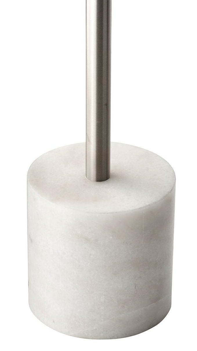 HomeRoots 21" Glass Round End Table in Silver and Clear Finish