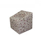 HomeRoots 21" Modern Beige Whimsical Cats in London Cubed Accent Storage Chair