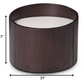 HomeRoots 21" Round Modern End Table in Brown Oak Finish
