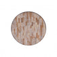 HomeRoots 21" Round Modern Industrial Multi Grain Coffee Table