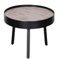 HomeRoots 21" Round Modern Industrial Multi Grain Coffee Table