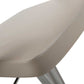 HomeRoots 21 x 20 x 36-46 White Stainless Steel Bar Stool