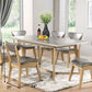 HomeRoots 21' x 24' x 34' 2-Piece Silver And Antique Beige Side Chair