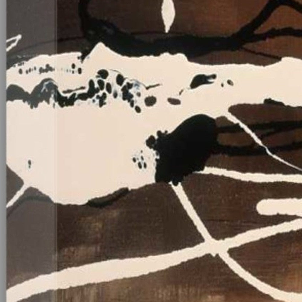HomeRoots 22" Abstract Shades of Brown 1 Giclee Wrap Canvas Wall Art