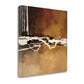 HomeRoots 22" Abstract Shades of Brown 1 Giclee Wrap Canvas Wall Art