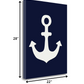 HomeRoots 22" Anchor's Down Giclee Wrap Canvas Wall Art