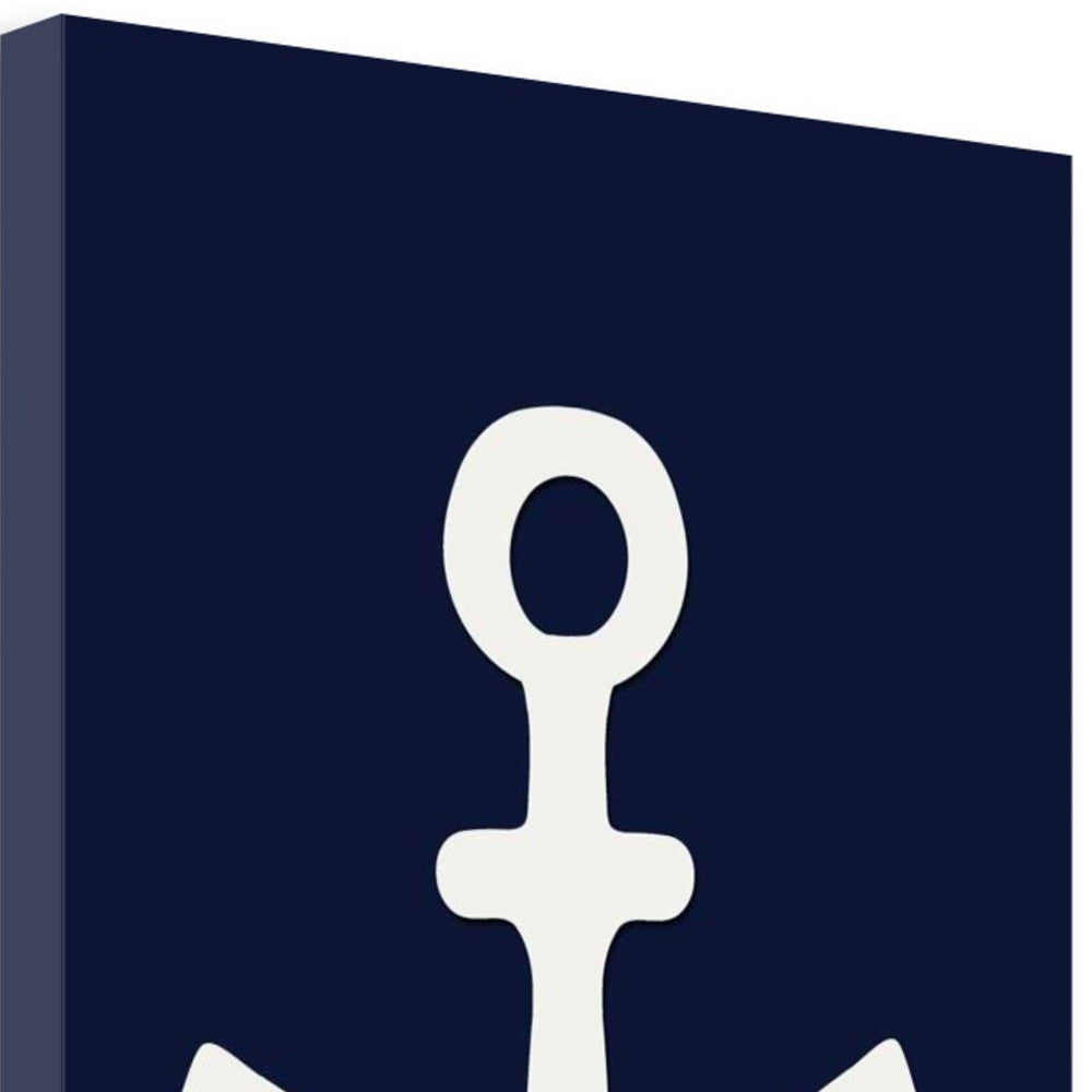 HomeRoots 22" Anchor's Down Giclee Wrap Canvas Wall Art