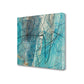 HomeRoots 22" Bright Blue Abstract Print Giclee Canvas Wall Art