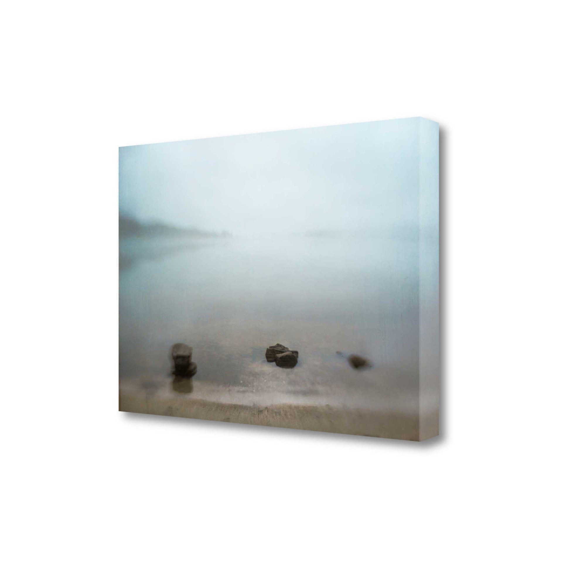 HomeRoots 22" Calming Water's Edge Giclee Wrap Canvas Wall Art