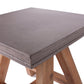 HomeRoots 22" Concrete and Solid Acacia Wood End Table