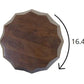 HomeRoots 22" Deep Brown And Dark Brown Solid Wood End Table