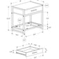 HomeRoots 22" End Table With Drawer And Shelf in Black and Deep Taupe Finish