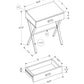 HomeRoots 22" End Table With Drawer in Black Finish