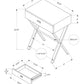 HomeRoots 22" End Table With Drawer in Black and Brown Finish