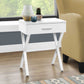 HomeRoots 22" End Table With Drawer in White Finish