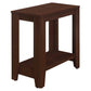 HomeRoots 22" End Table With Shelf in Brown Finish