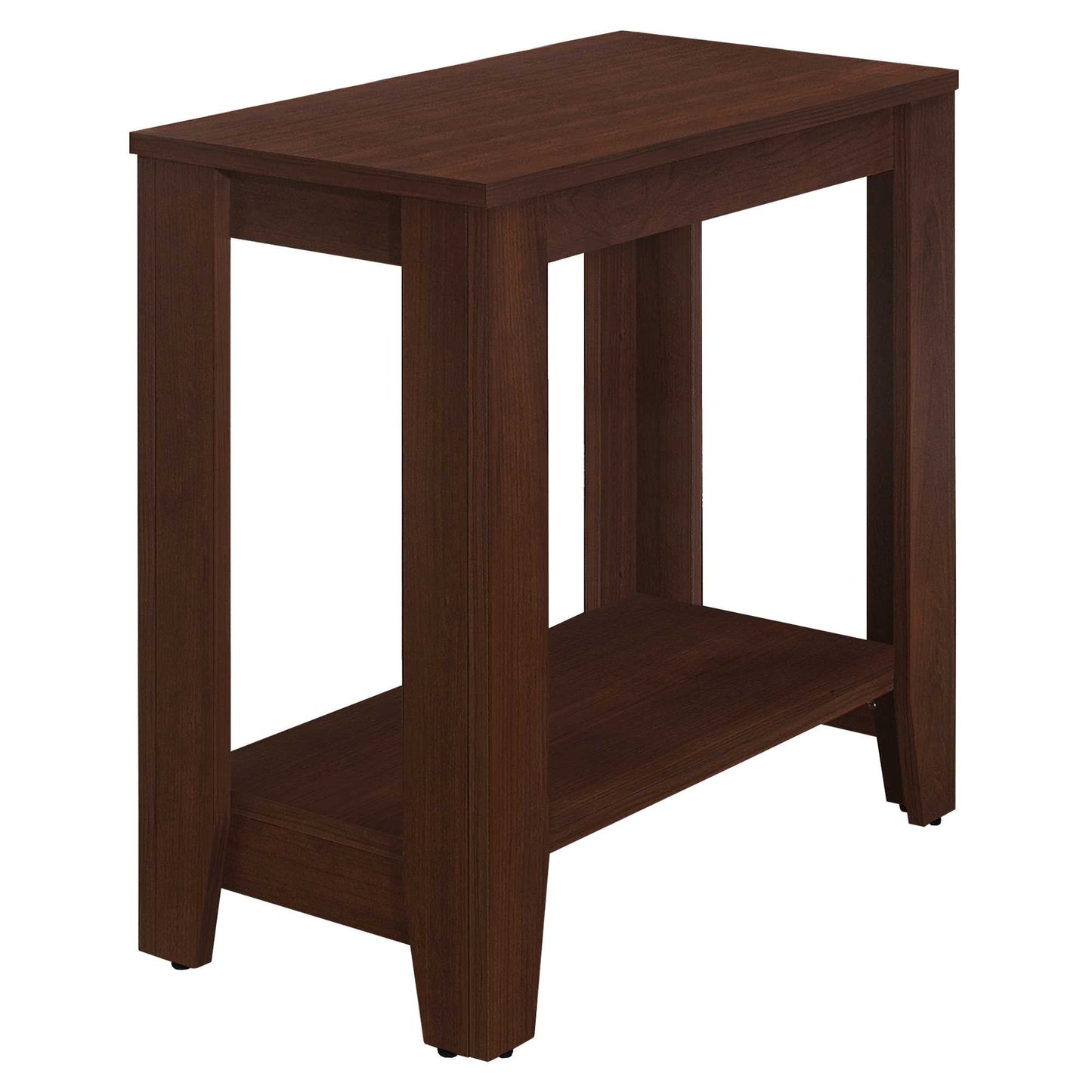HomeRoots 22" End Table With Shelf in Brown Finish