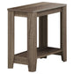 HomeRoots 22" End Table With Shelf in Deep Taupe Finish