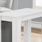 HomeRoots 22" End Table With Shelf in White Finish