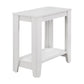 HomeRoots 22" End Table With Shelf in White Finish
