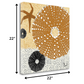 HomeRoots 22" Golden Seashell Treasures Giclee Wrap Canvas Wall Art