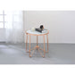 HomeRoots 22" Rose Gold And Clear Glass Round End Table