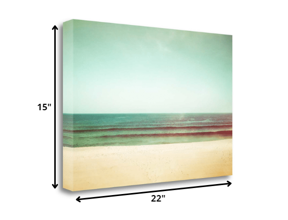 HomeRoots 22" Serene Bridge on a Lake Giclee Wrap Canvas Wall Art