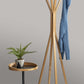 HomeRoots 22" Solid Wood Round End Table in Matte Black Finish