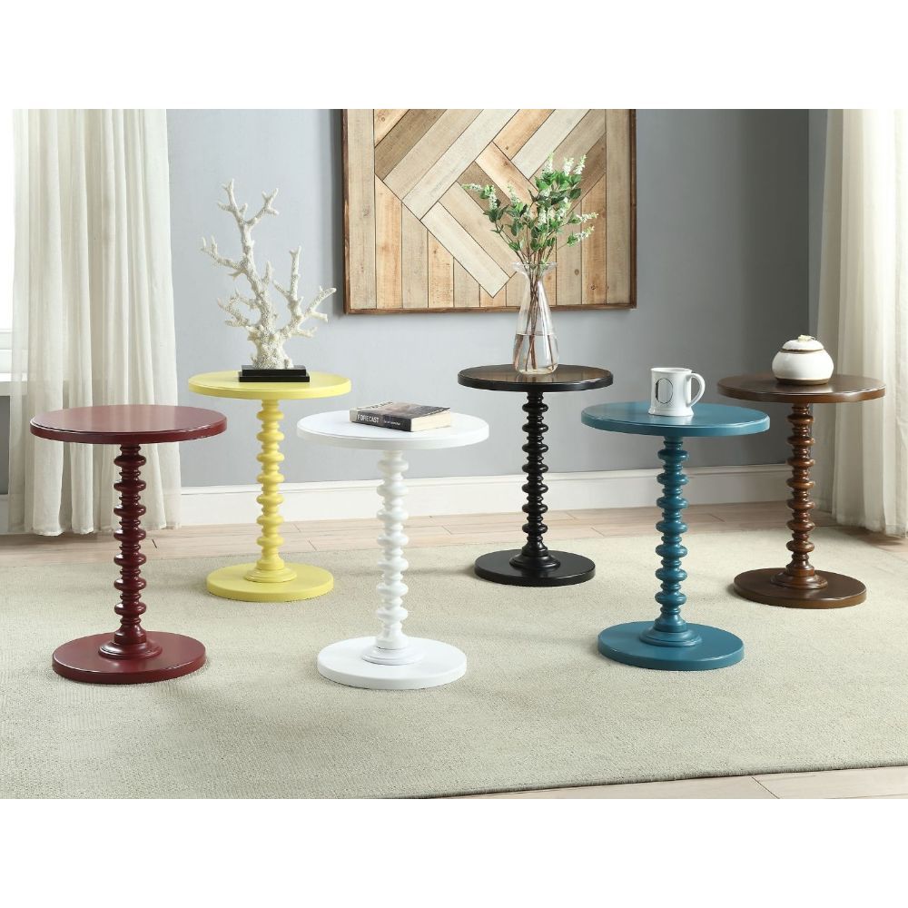 HomeRoots 22" Solid Wooden Stylish Accent Side Table in Black Finish