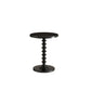 HomeRoots 22" Solid Wooden Stylish Accent Side Table in Black Finish