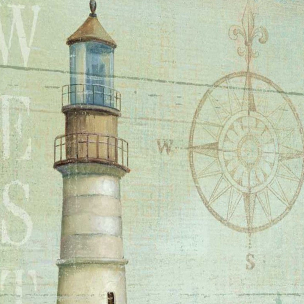 HomeRoots 22" The Lighthouse by the West Coast Giclee Wrap Canvas Wall Art