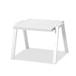 HomeRoots 22" x 18" x 16" Aluminum Side Table in White Finish