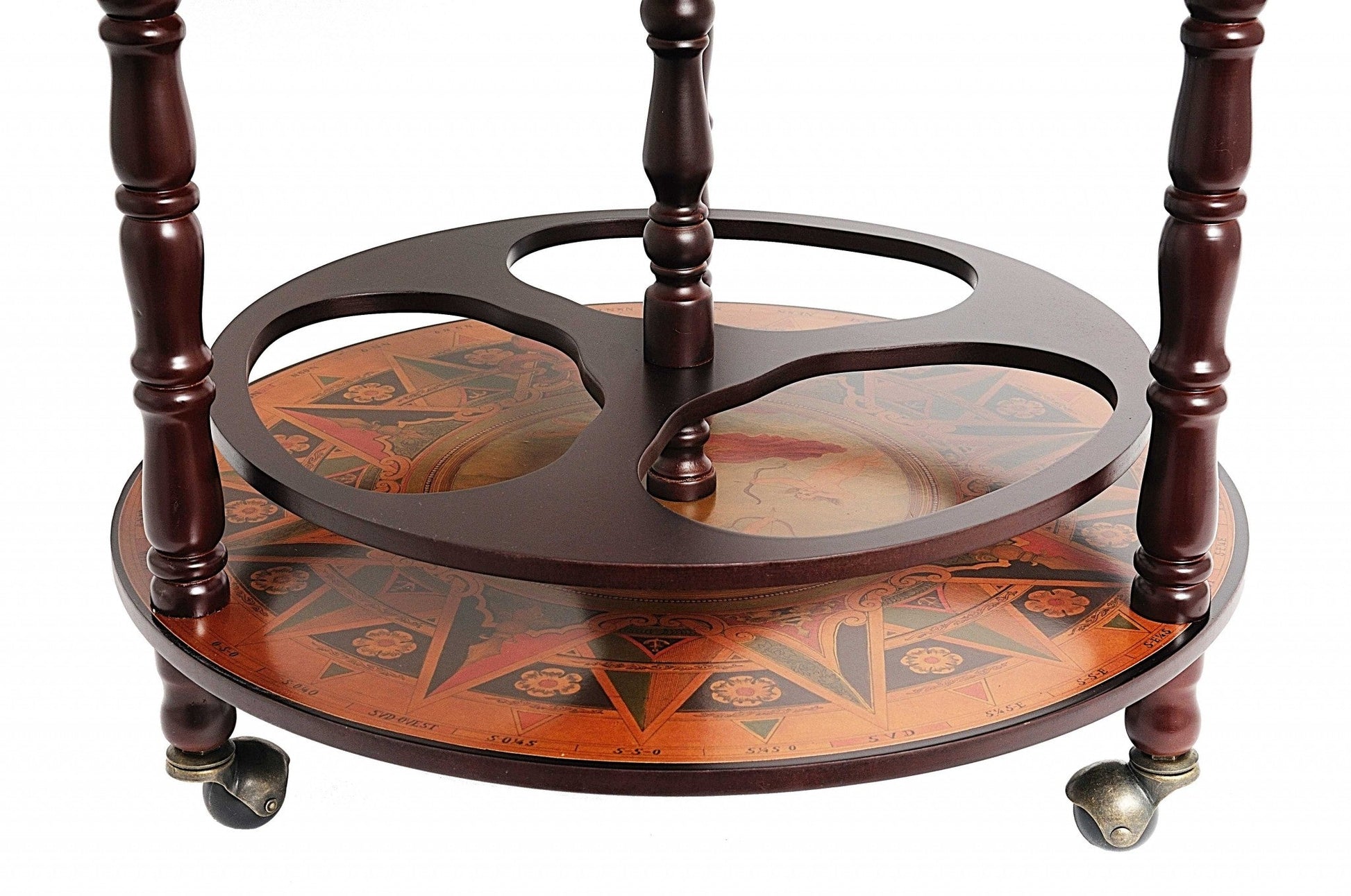 HomeRoots 22" x 22" x 37" Globe Drink Cabinet