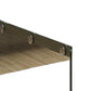 HomeRoots 22" x 44" x 16" Dark Taupe Tempered Glass Coffee Table