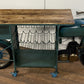 HomeRoots 22" x 86.5" x 40" TMPH Bike Bar With Antiqued Green Finish