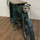 HomeRoots 22" x 86.5" x 40" TMPH Bike Bar With Antiqued Green Finish