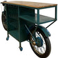 HomeRoots 22" x 86.5" x 40" TMPH Bike Bar With Antiqued Green Finish