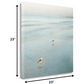 HomeRoots 23" Coastal Two Seagulls on the Beach Giclee Wrap Canvas Wall Art