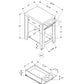 HomeRoots 23" End Table With Shelf in Taupe Finish