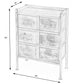 HomeRoots 23" Metal Six Drawer Chest in Bronze Finish