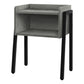 HomeRoots 23" Rectangular Metal Accent Table With Grey and Black Finish