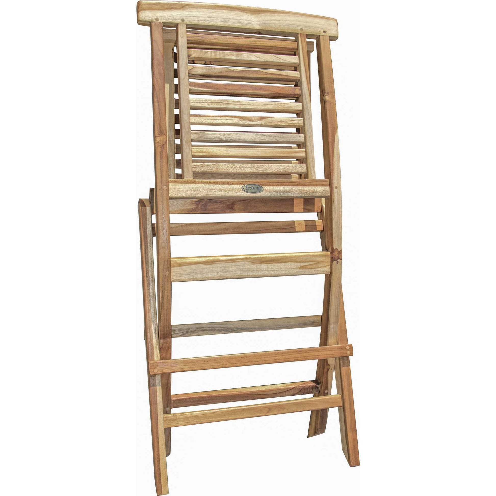 HomeRoots 23" Solid Wood Dining Chair With Natural Finish