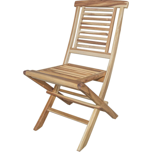 HomeRoots 23" Solid Wood Dining Chair With Natural Finish