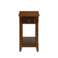 HomeRoots 23" Solid Wood End Table in Brown Finish