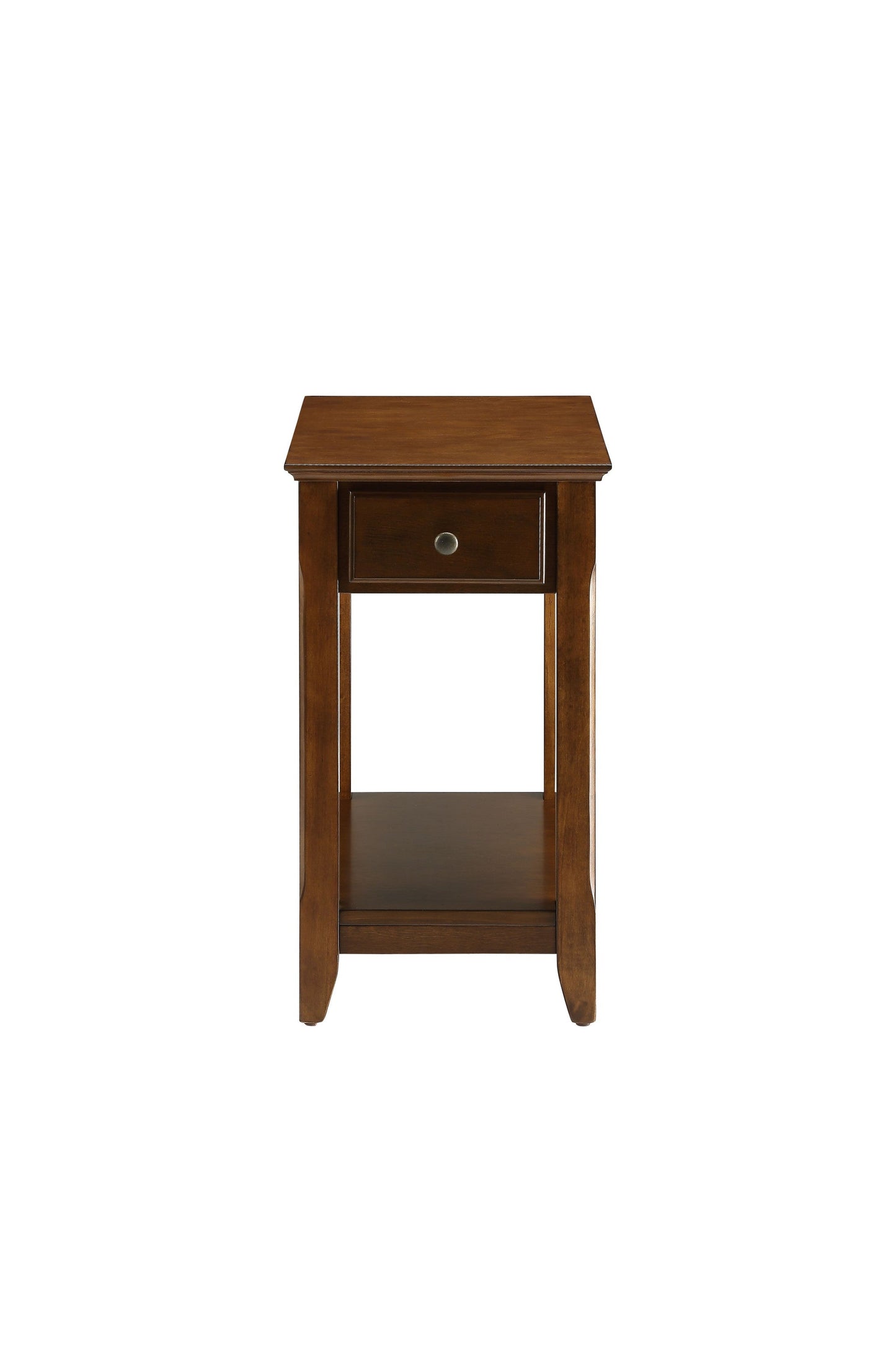 HomeRoots 23" Solid Wood End Table in Brown Finish