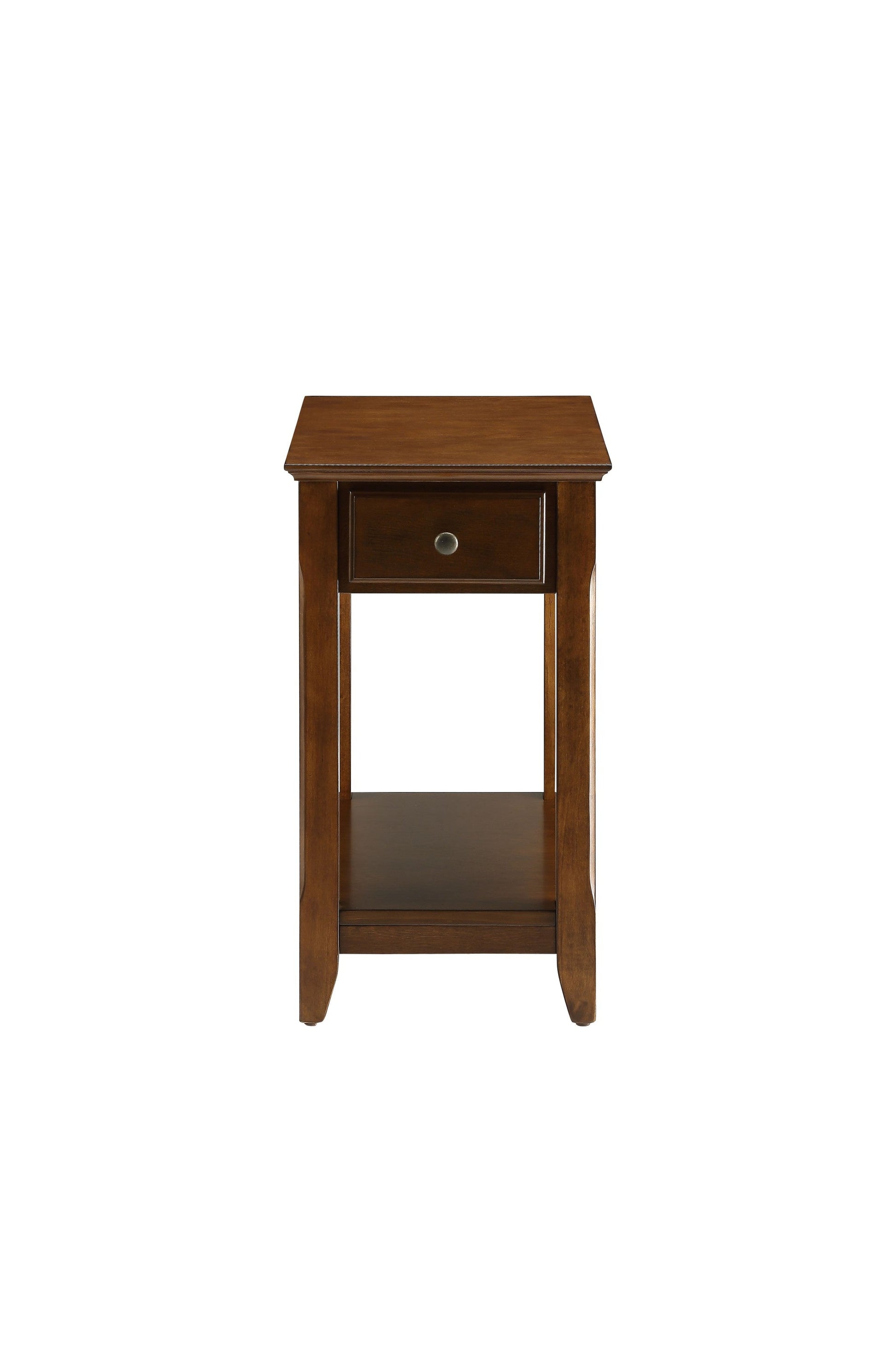 HomeRoots 23" Solid Wood End Table in Brown Finish