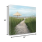 HomeRoots 23" Sweet Path to the Beach Giclee Wrap Canvas Wall Art
