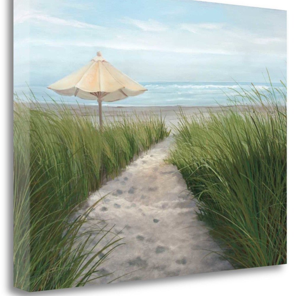 HomeRoots 23" Sweet Path to the Beach Giclee Wrap Canvas Wall Art
