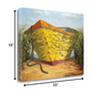 HomeRoots 23" Vintage Orange and Yellow Mini Boat Giclee Wrap Canvas Wall Art